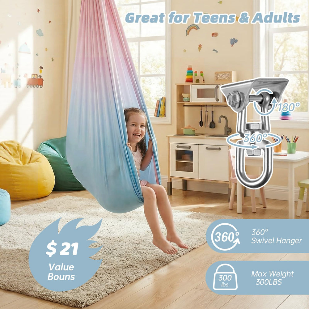 Aokitec indoor installation hanging from ceiling beam for safety