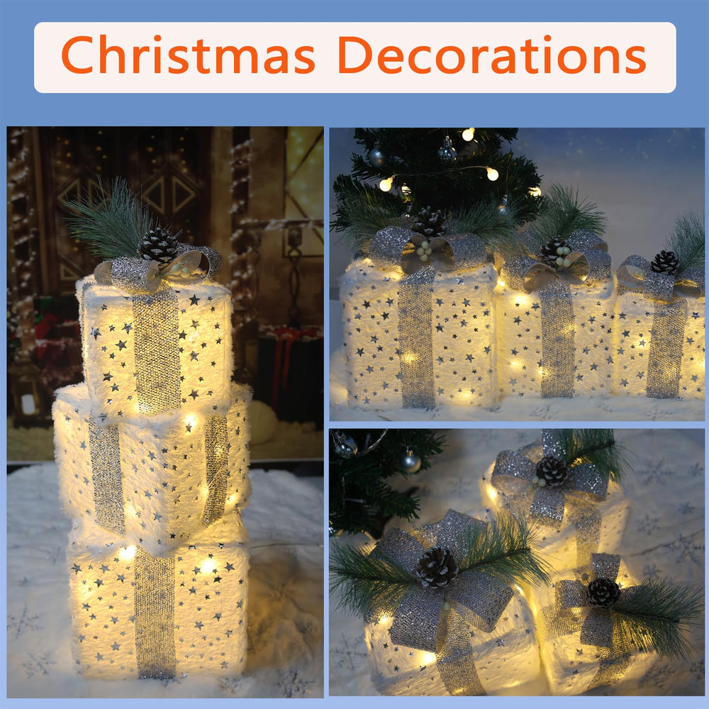 Aokudoni gift boxes on a mantle styling holiday living room warmth