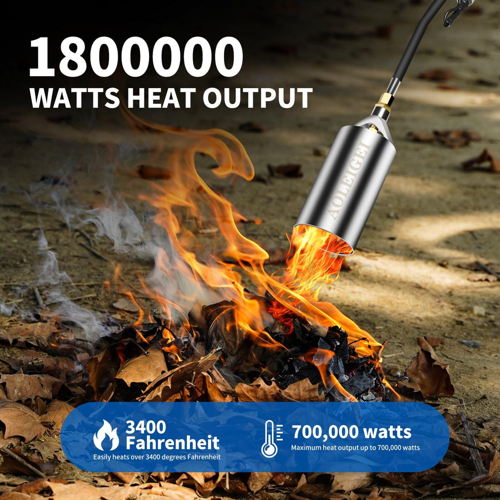 AOLEIGEI handle with self-igniter and control valve for quick starts and precise adjustment