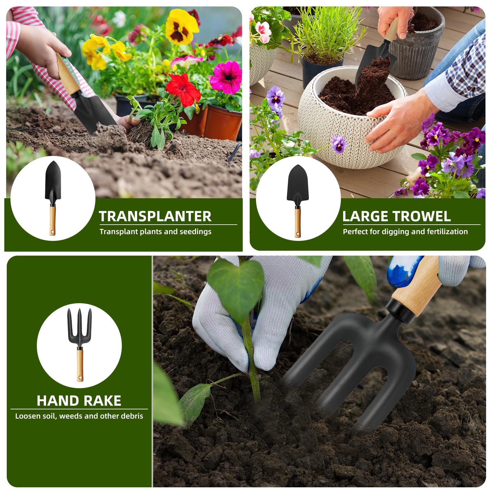 Aolldy gardening gloves and handheld sprayer displayed for protection and targeted watering