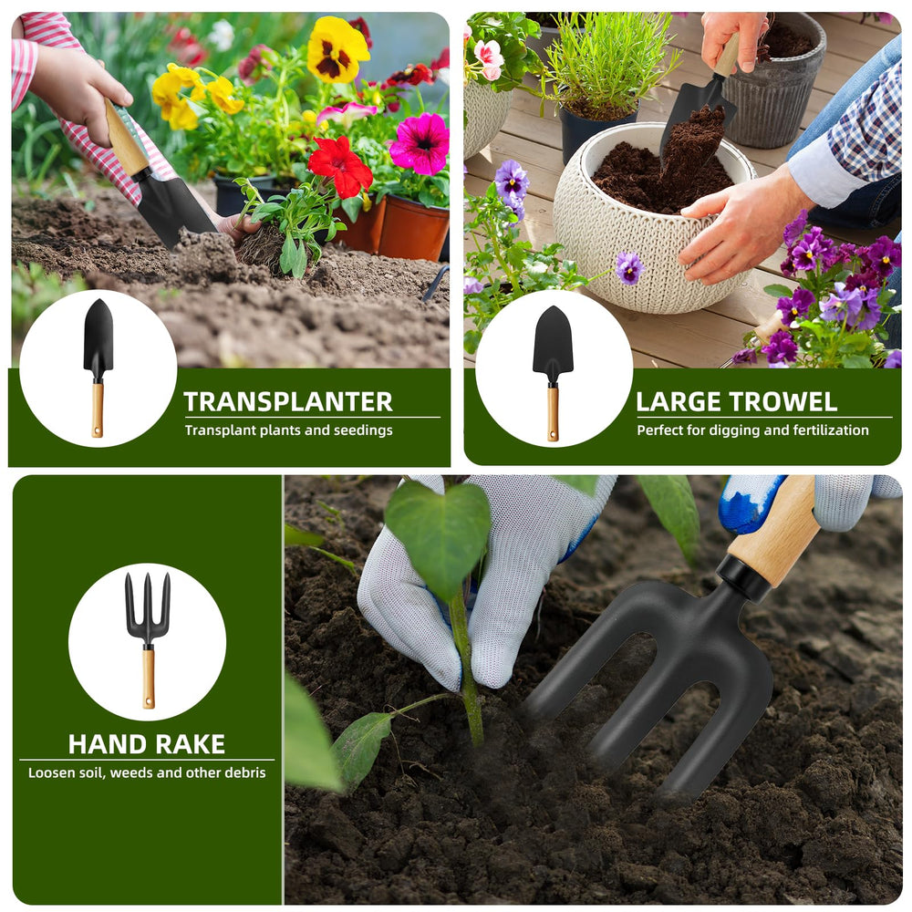Aolldy gardening gloves and handheld sprayer displayed for protection and targeted watering