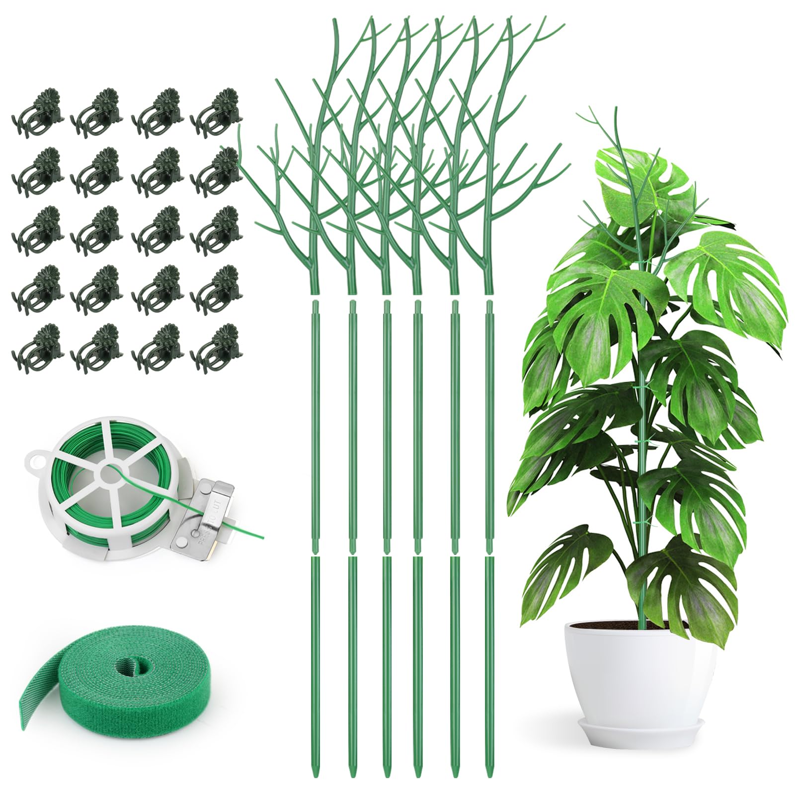 AOM front view of 10-pack stakes showing clean packaging and ready-to-use convenience