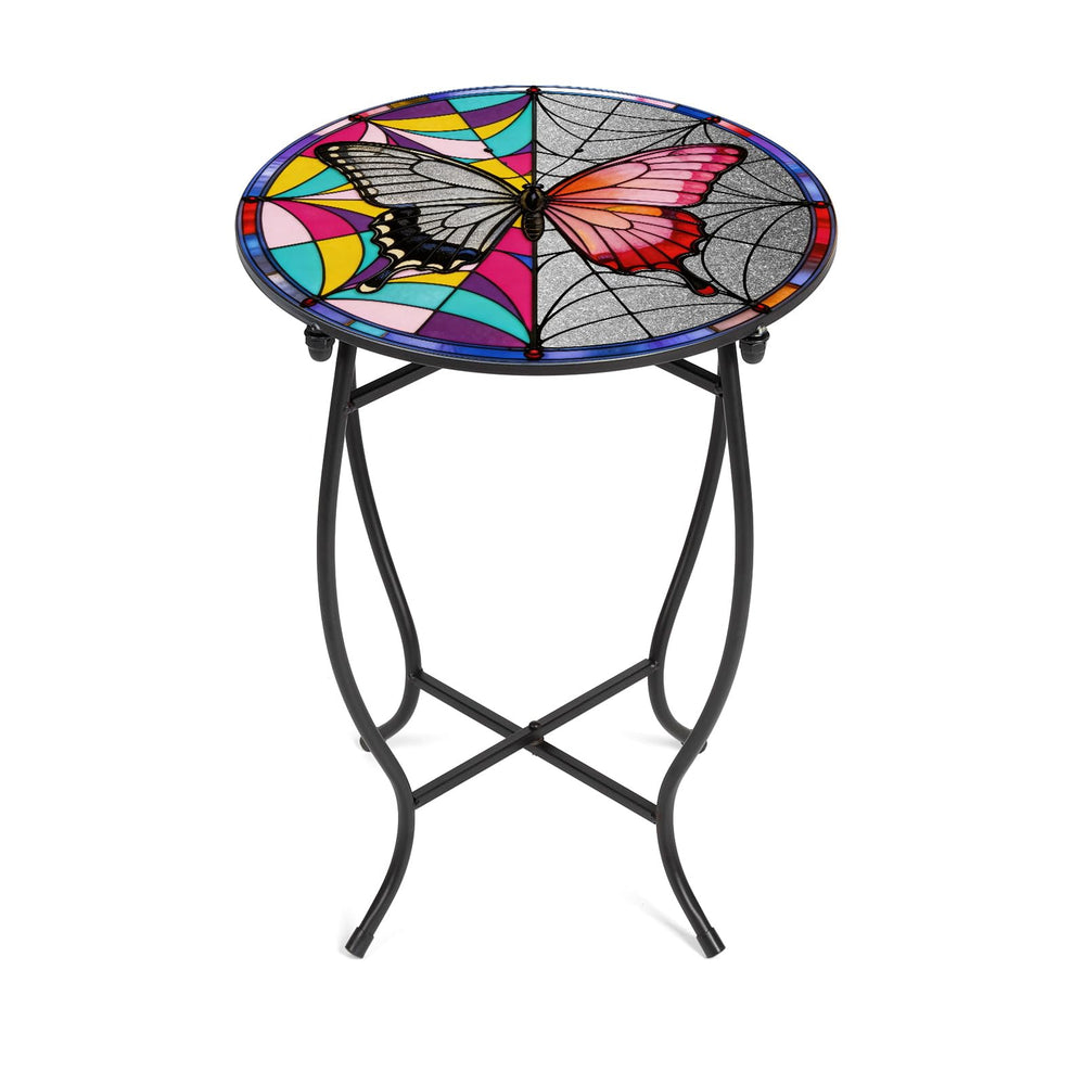 Aonagi front view showing round table and sleek modern profile, enhancing curb appeal