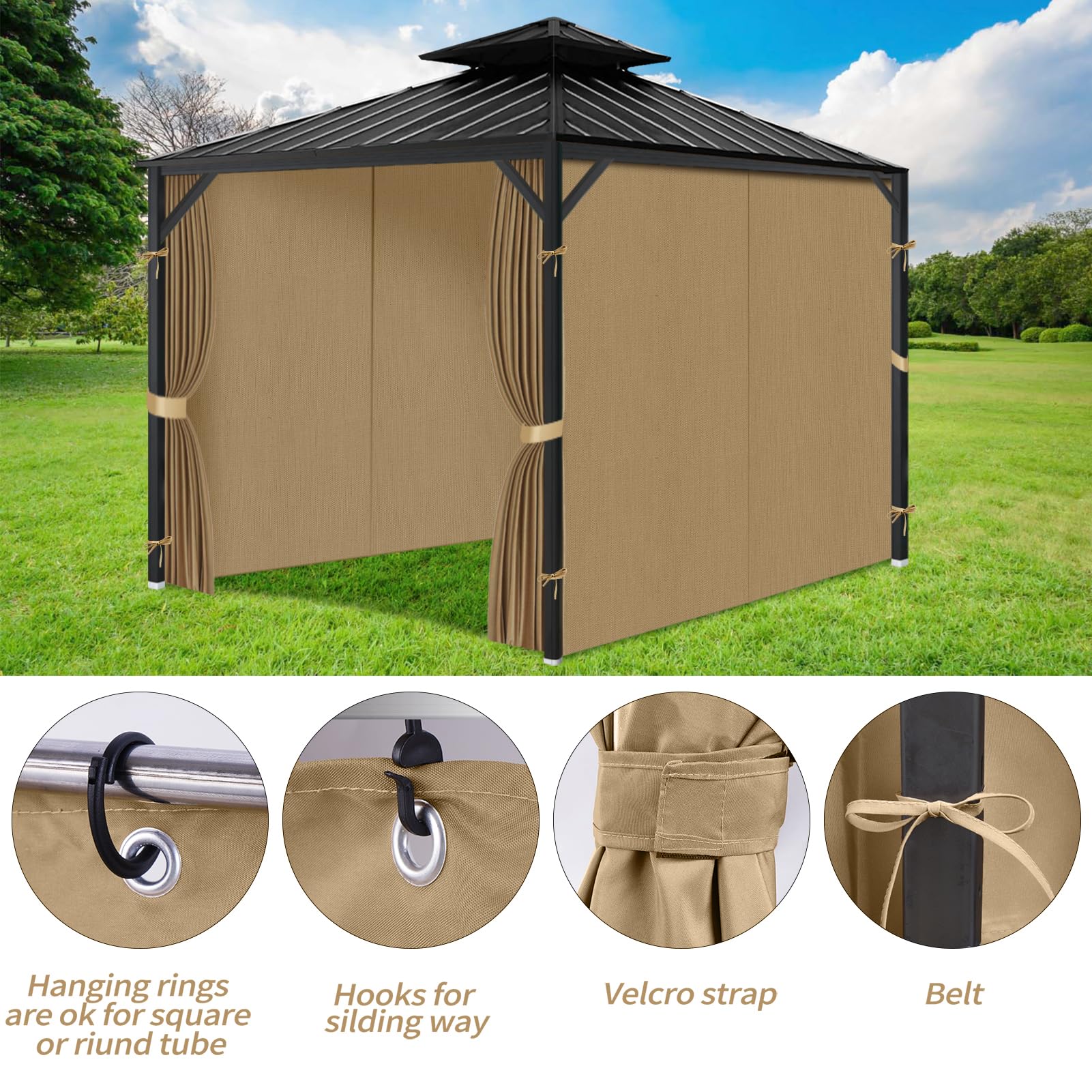 aonear detailed fabric texture highlighting waterproof and UV-resistant durability