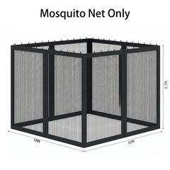 aonear gazebo in use during evening providing insect-free outdoor dining comfort
