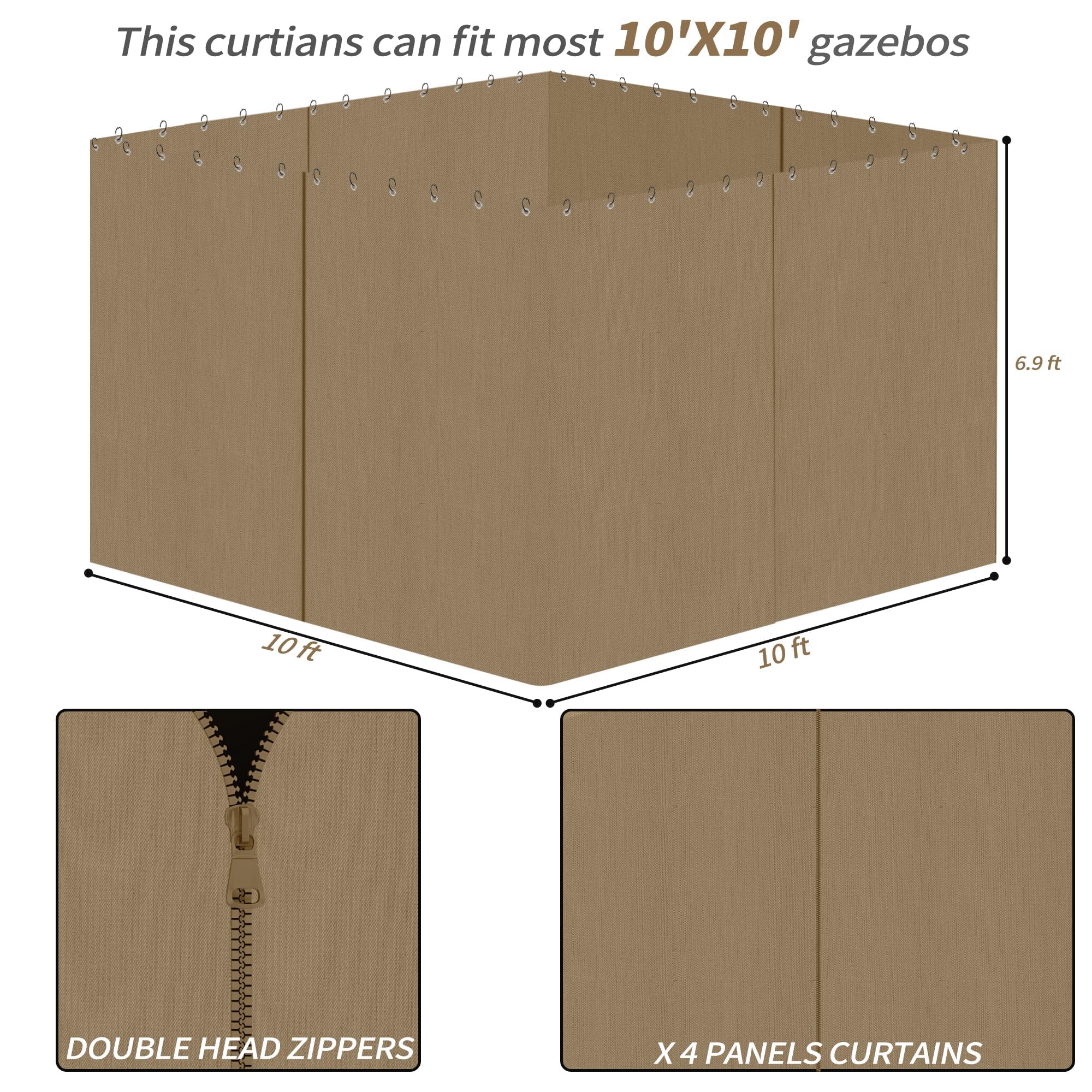 aonear zipper detail demonstrating double-sided access convenience
