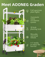 AOONEG close-up planting baskets and sponges displayed for easy seedling support