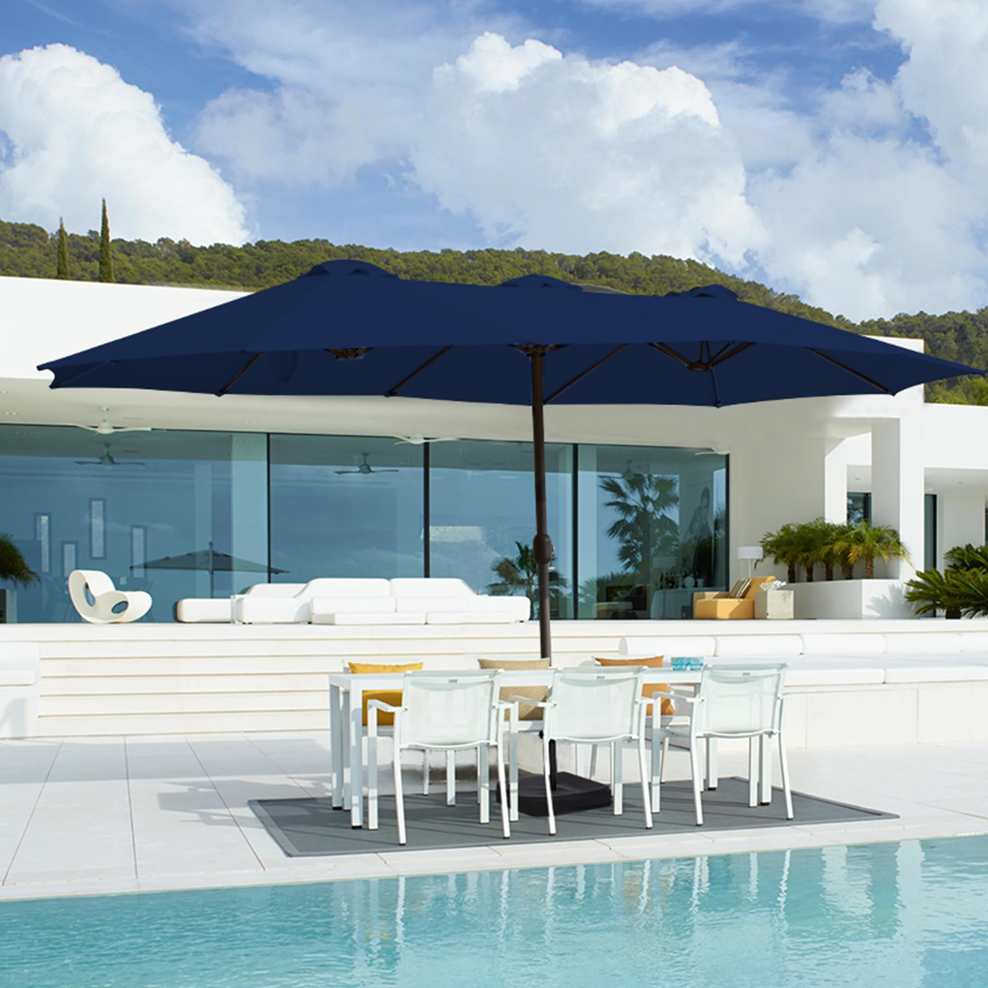 AONETOZ canopy in patio lifestyle setting enhancing outdoor comfort benefit