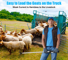 Aooccder prod extended to full 37-inch reach for safer livestock distance and control