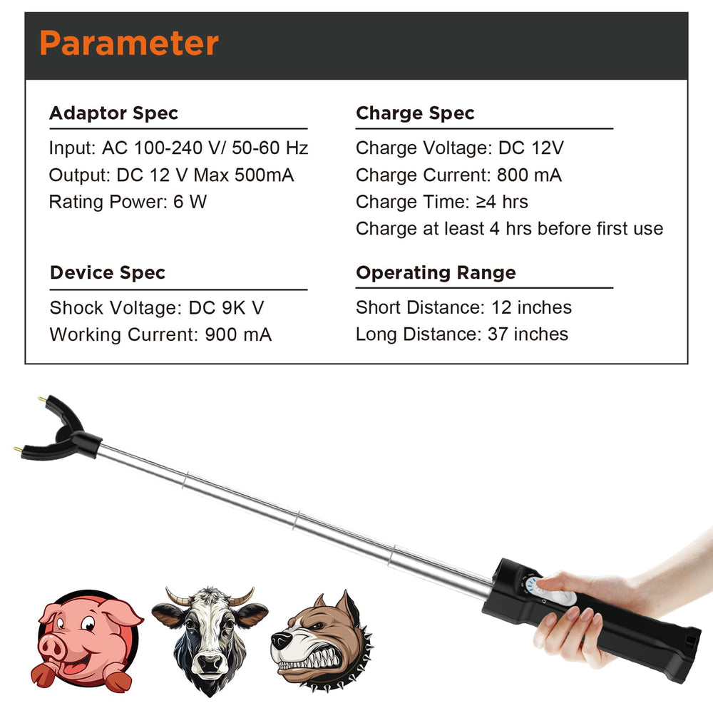 Aooccder prod next to a hand to show lightweight size for reduced operator fatigue