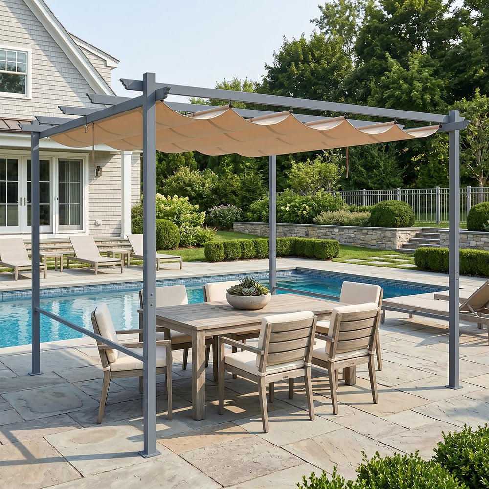 Aoodor pulley system detail illustrating smooth retractable mechanism for easy shade adjustment