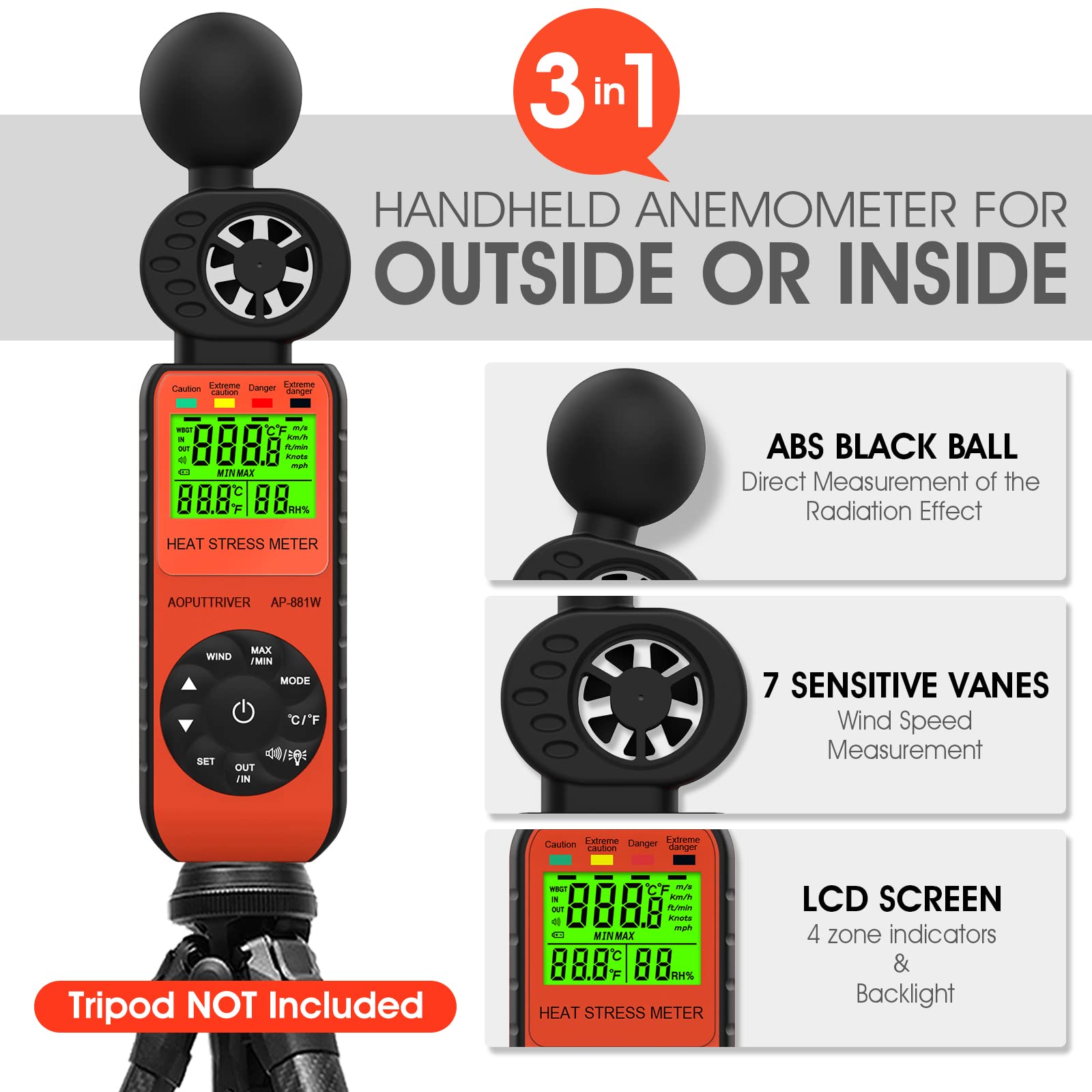 AOPUTTRIVER AP-881W handheld use demonstrating portability and fast checks
