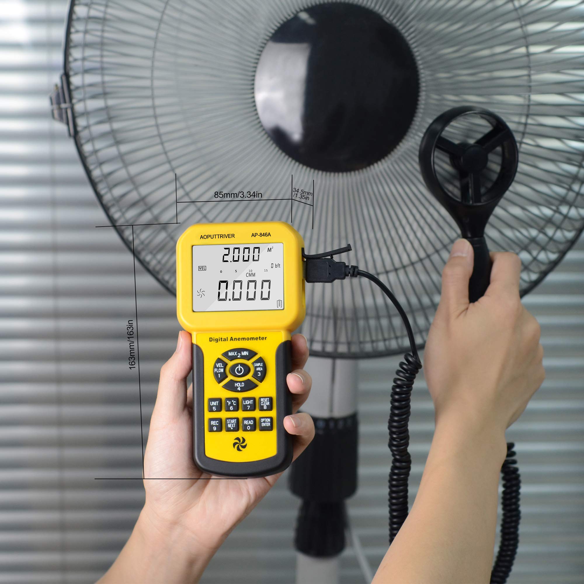 AOPUTTRIVER technician using meter during HVAC balancing for efficiency