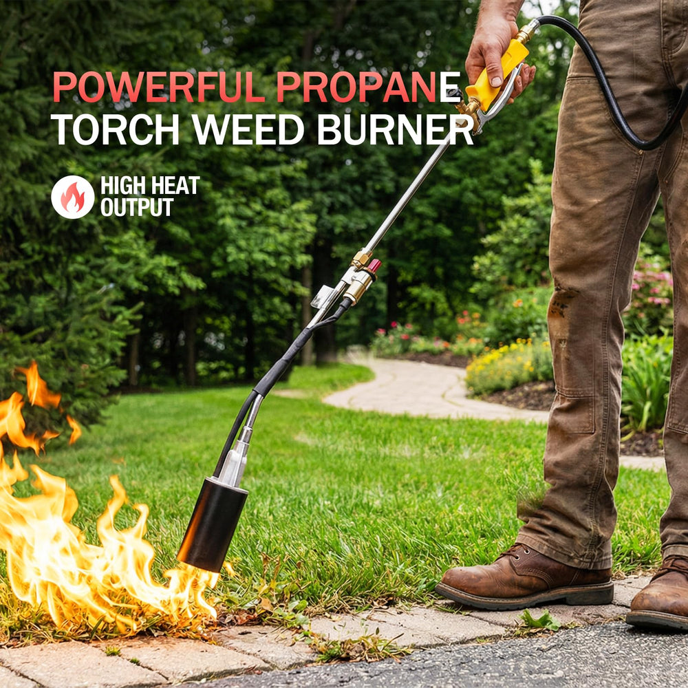 AOREWTGGH hose connected to propane tank demonstrating safe setup