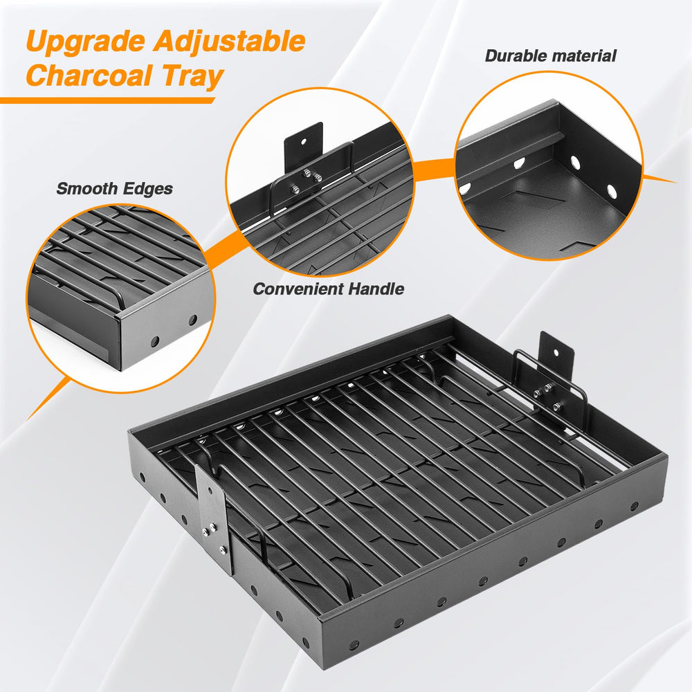 AOREWTGGH tray installed in PS9900 grill demonstrating correct fit