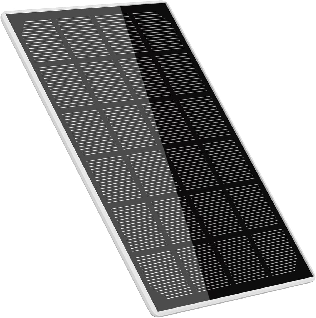 aosu solar panel front view showing compact design and easy swap benefit
