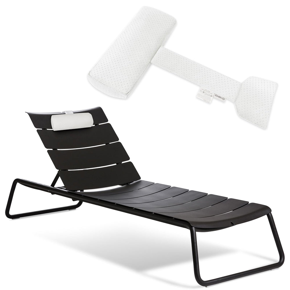 AOSYCO front view showing compact headrest and stable profile for comfort