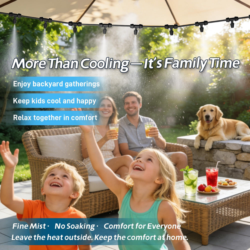 Aothotop attached to patio fan boosting airflow and cooling