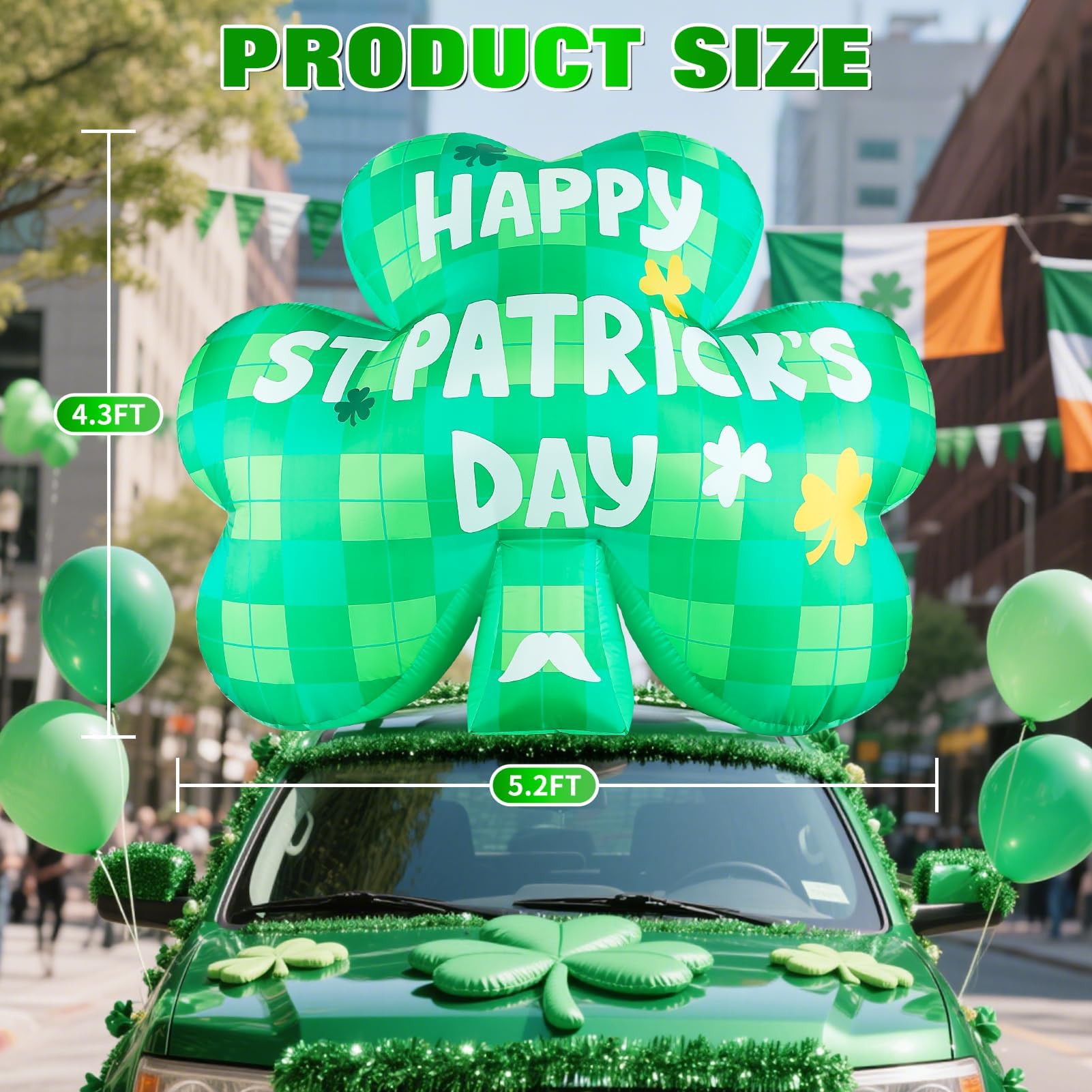 Aotiooy shamrock installed in truck bed showing adaptable fit for larger vehicles