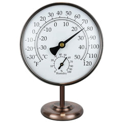 Aowutus front view showing brass gauge and easy-to-read dial benefit: quick readings