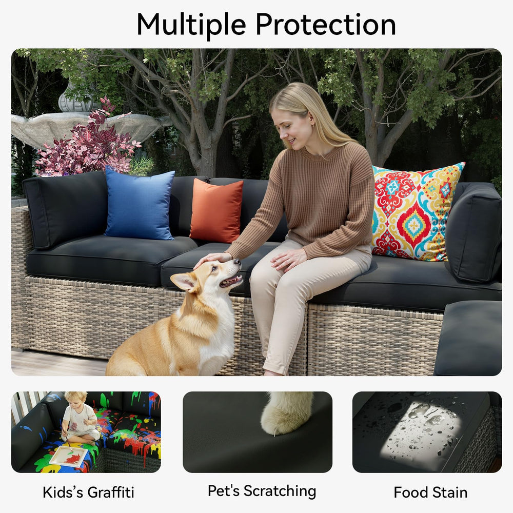 Aoxun underside with non-slip silicone dots ensuring seat covers stay secure outdoors