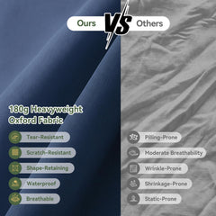 Aoxun high-density Oxford fabric texture showing durable water-repellent finish