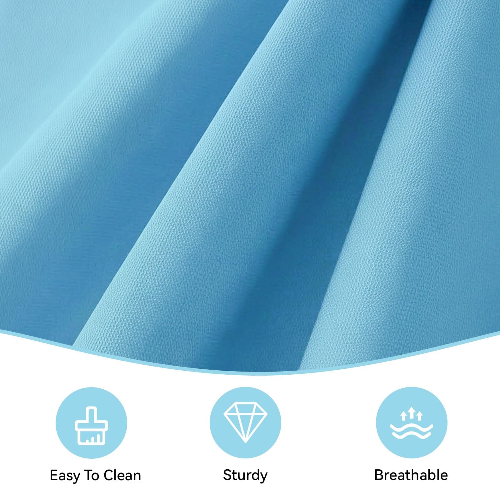 Aoxun sky blue covers on patio setting offering refreshed, weather-ready seating