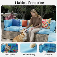 Aoxun non-slip silicone dots on underside ensuring stable cushions on seats