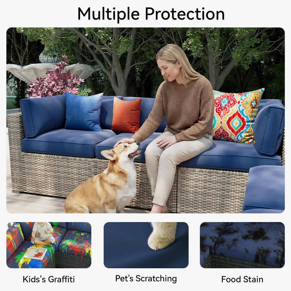 Aoxun underside of seat cover with silicone dots providing non-slip stability outdoors