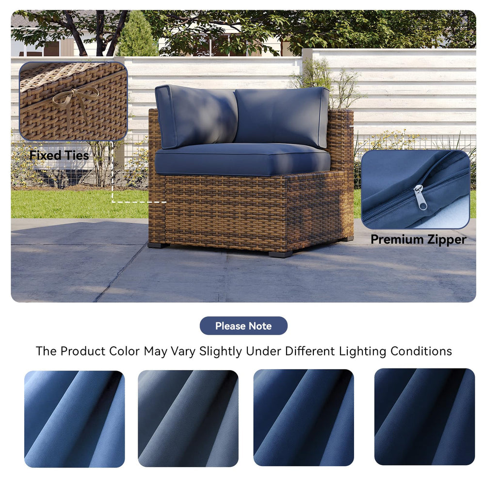 Aoxun back and side covers in use on sectional for complete coverage