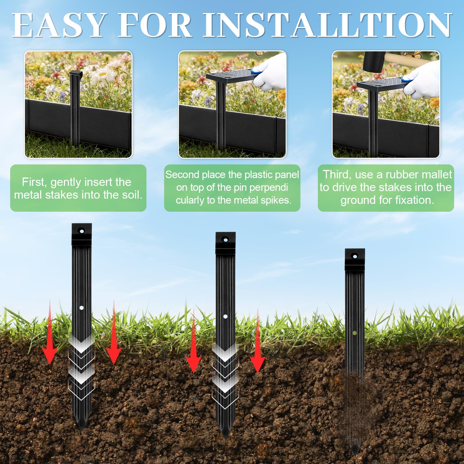 Apaspoil anti-slip head visual highlighting safer mallet striking and impact control