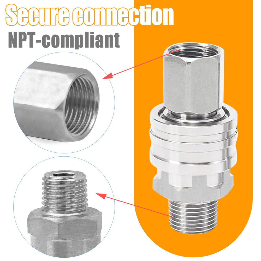 Apaspoil assembled with hose demonstrating fast hookup and reliable flow