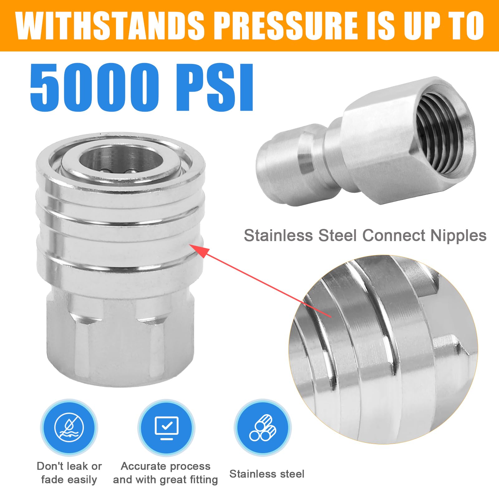 Apaspoil thread close-up highlighting precision NPT threads for leak reduction