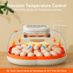 APDOE control panel close-up displaying temperature and turn countdown