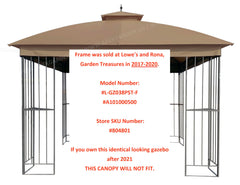 APEX GARDEN attachment points fit Model L-GZ038PST-F for secure installation