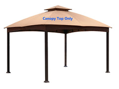 APEX GARDEN front view of light brown canopy showing full coverage and neat fit