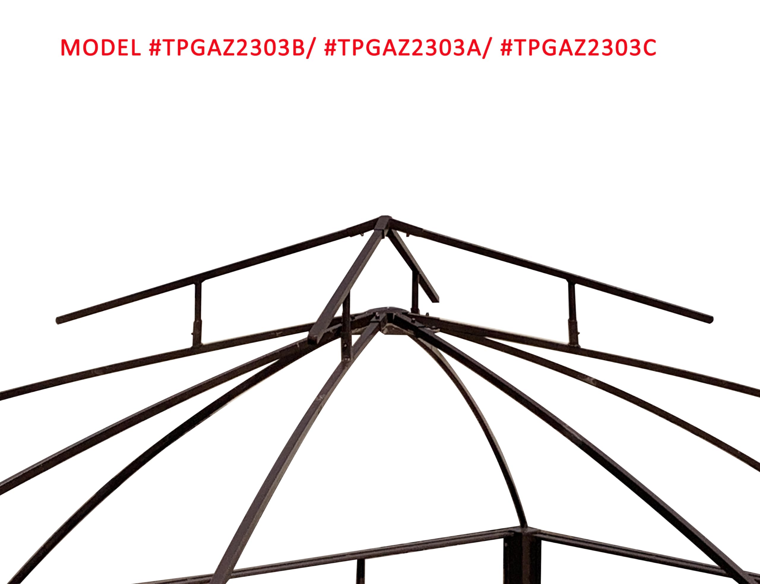 APEX GARDEN canopy installed on allen + roth gazebo restoring shade quickly
