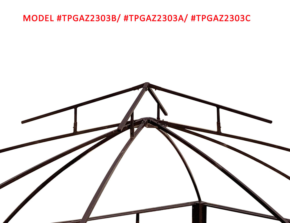 APEX GARDEN canopy installed on allen + roth gazebo restoring shade quickly