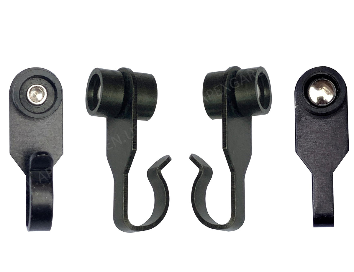 APEX GARDEN front view of 36 steel hooks with wheels showing durable replacement benefit