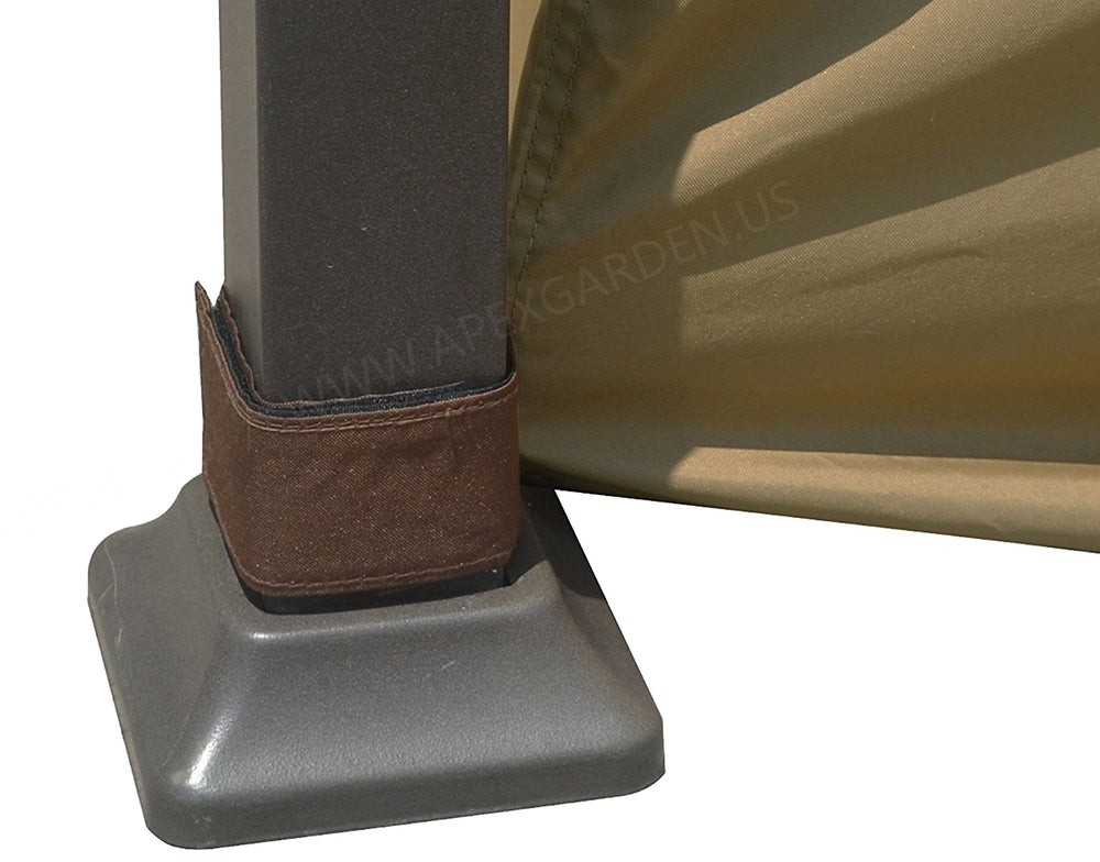 APEX GARDEN single side panel in use shading and wind screening benefit