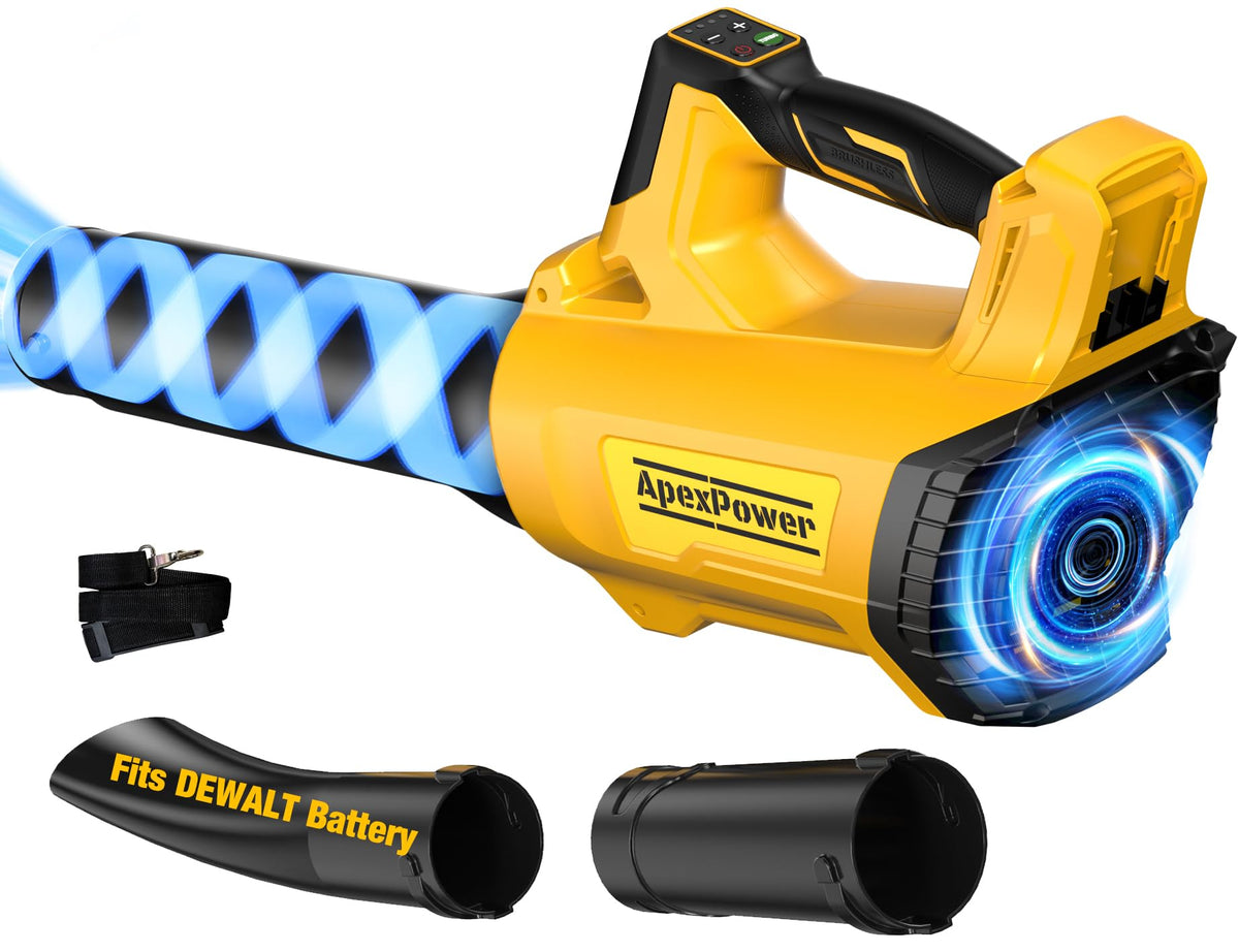 APEXPOWER front view showing blower design and powerful airflow
