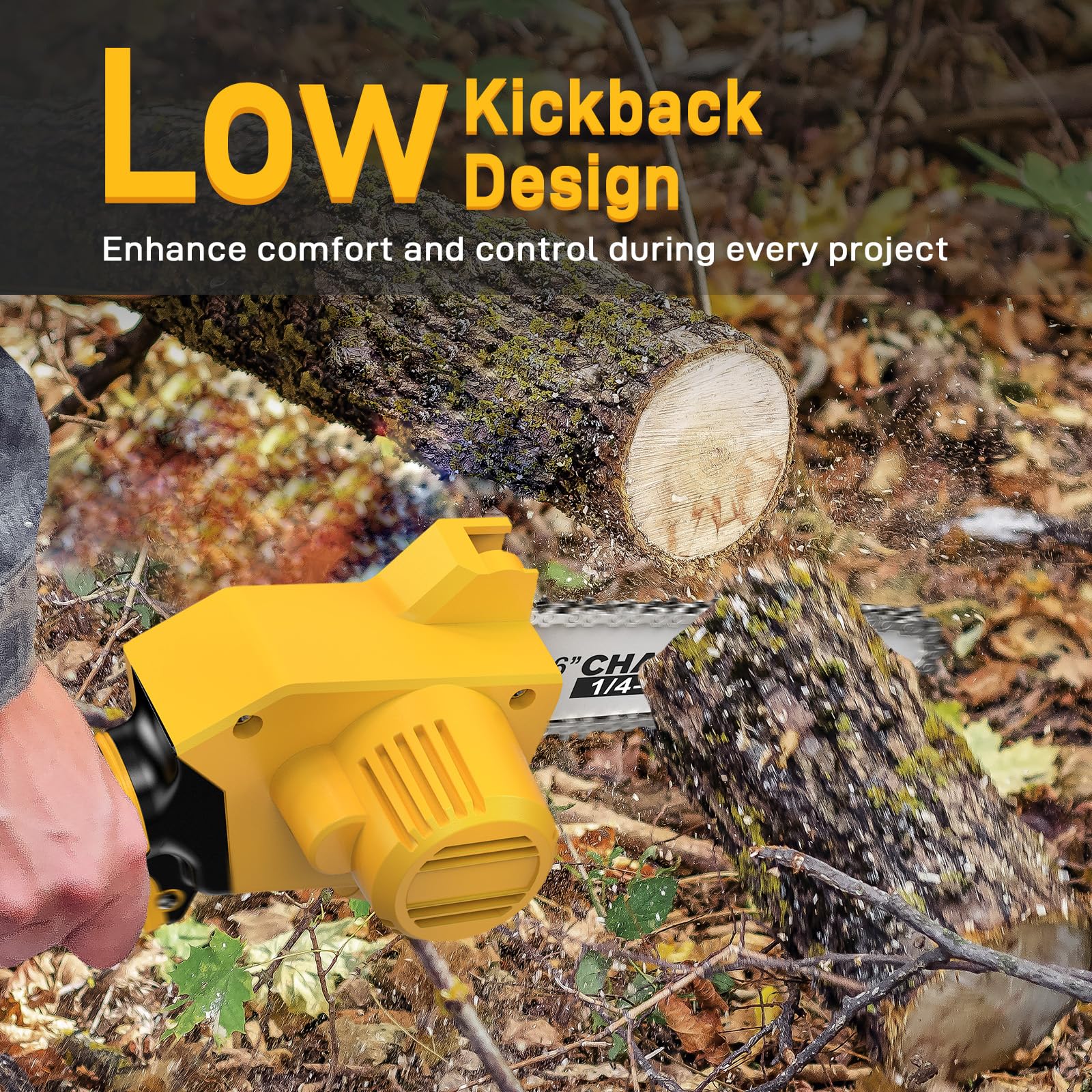 APEXPOWER two spare heat-treated chains and screwdriver for durable maintenance