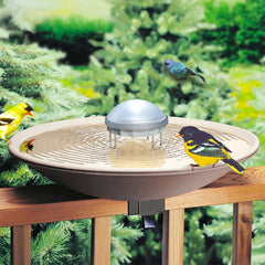 API water wiggler solar panel closeup highlighting sun-powered, maintenance-free benefit