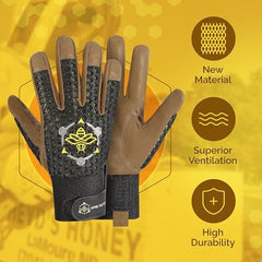 Apis Tactical goatskin palm texture close-up for improved grip