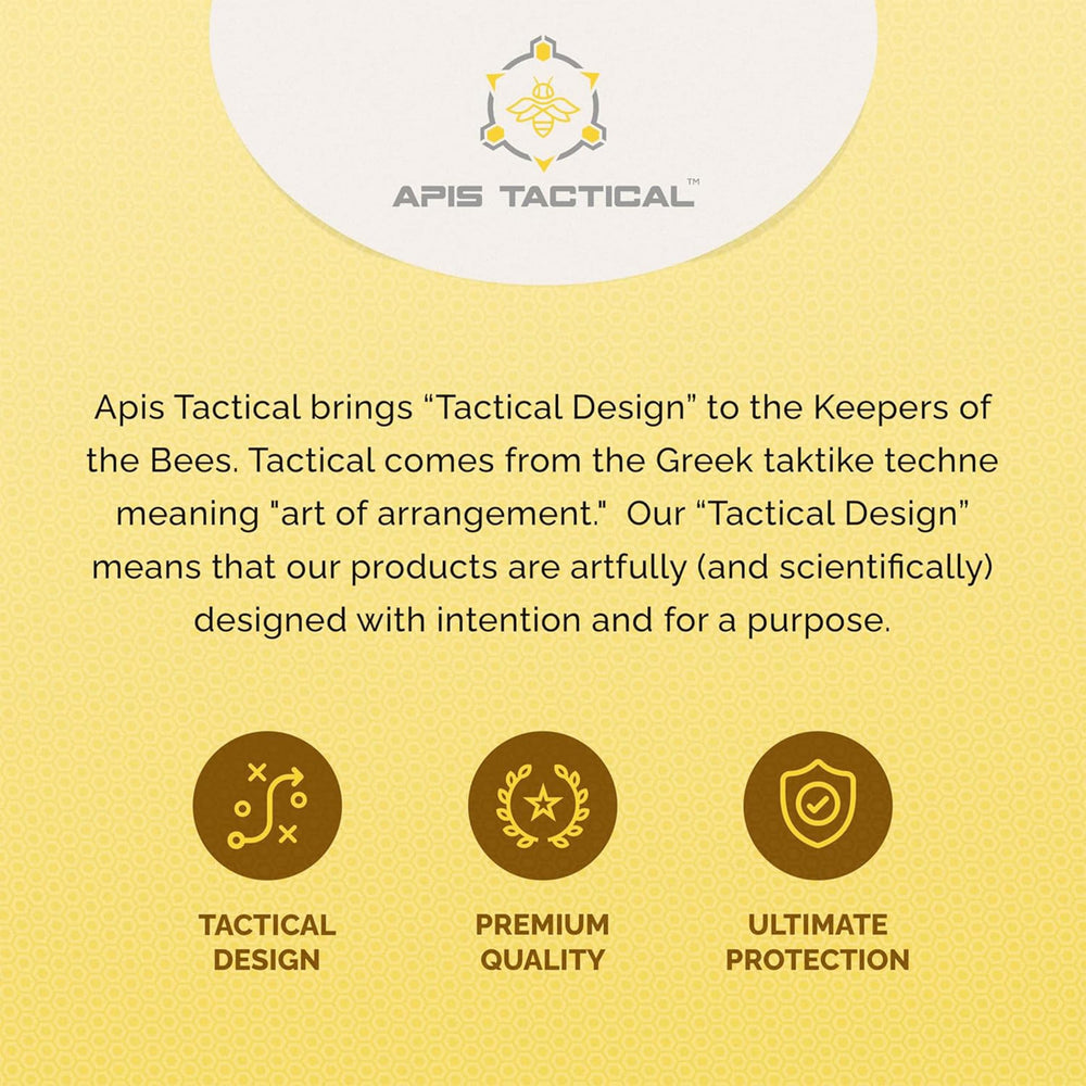 Apis Tactical gloves in outdoor beekeeper setting for comfortable long inspections
