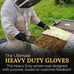 Apis Tactical top-grain cowhide palm detail for reliable sting resistance