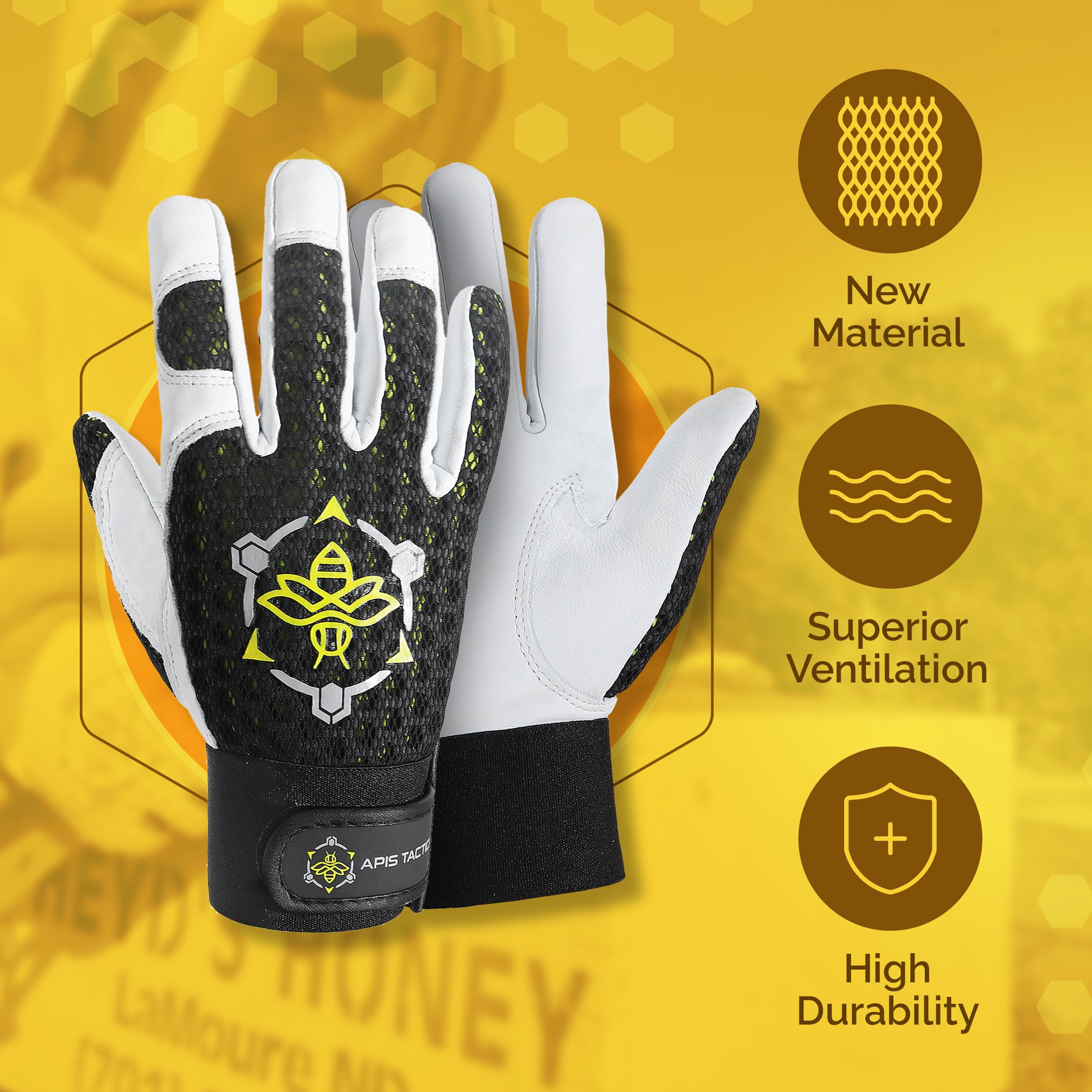 Apis Tactical ventilated mesh back detail providing airflow and sting resistance