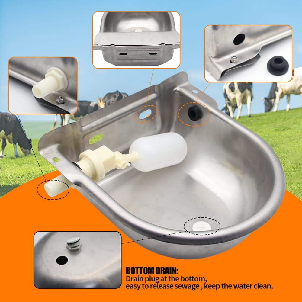 APlayfulBee shown in use with a goat drinking, proving stable access