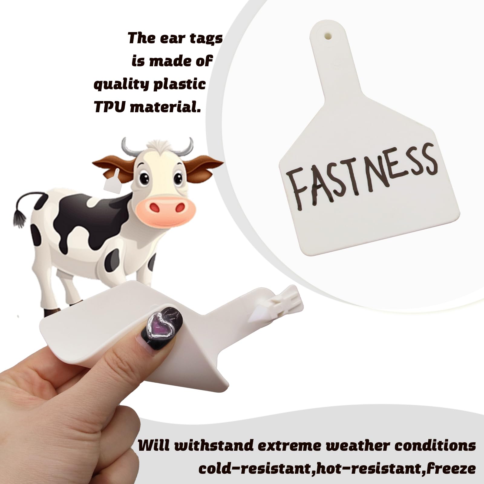APlayfulBee blank tag marked with permanent marker, easy legible identification