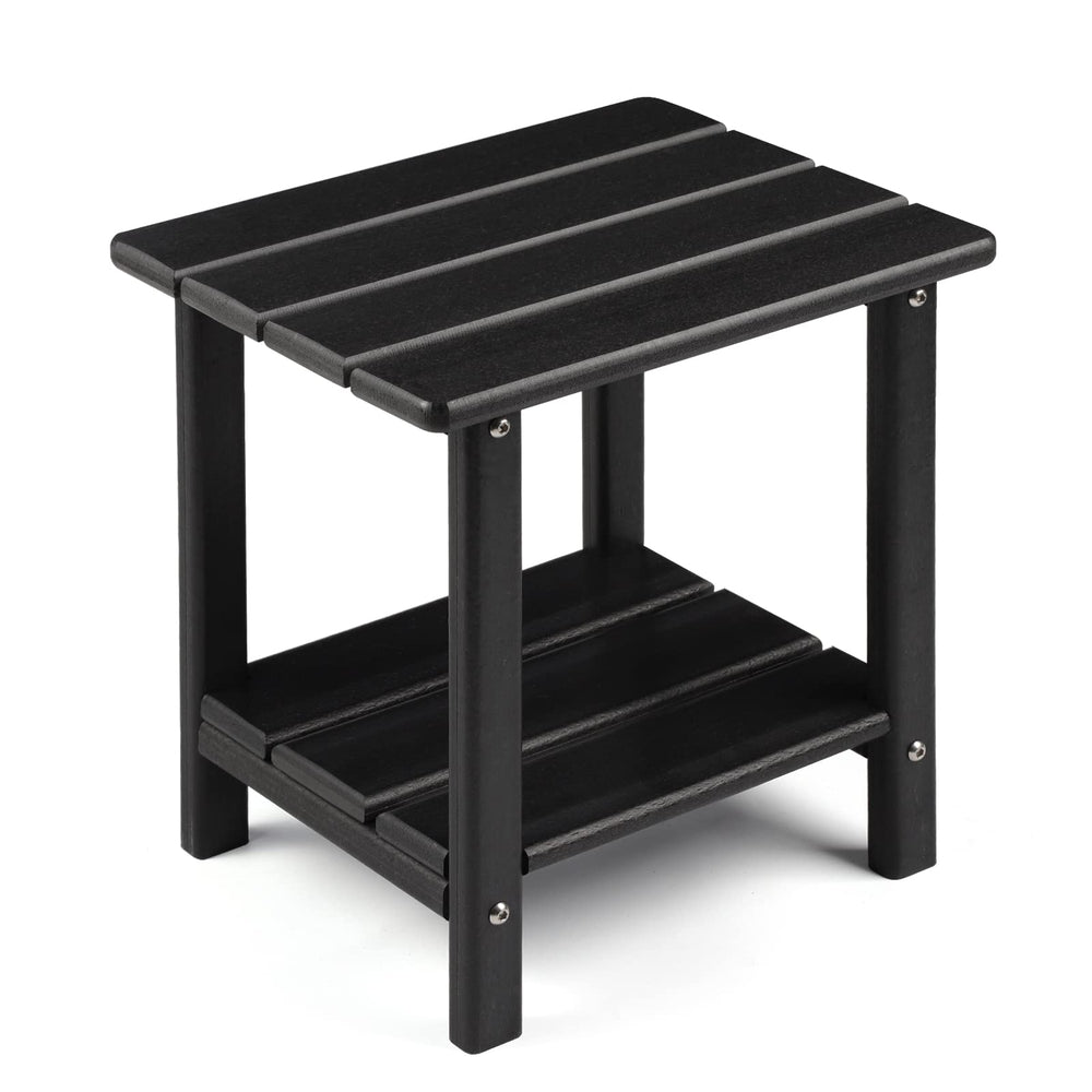 Apolimi front view showing compact durable patio end table, ideal space-saving